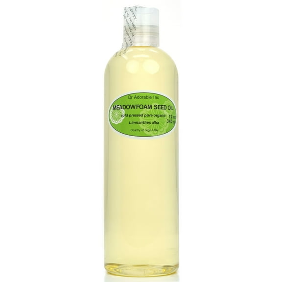 Dr. Adorable - 100% Pure Meadowfoam Oil - Organic Cold Pressed Moisturizing Oil For Face Skin Hair Anti Aging - 12 oz
