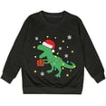 thumbnail image 4 of Boys Girls Christmas Sweatshirt Long Sleeve Casual Crewneck Funny Dinosaur Graphic Sweatshirts Kids Pullover Tops 3-14 Years, 4 of 4