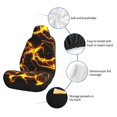 thumbnail image 3 of Goofa Orange Lightning Printed Car Seat Covers, Automotive Seat Covers for Cars Trucks and SUVs, Quick Setup Universal Fit Elastic Seat Covers-1, 3 of 6