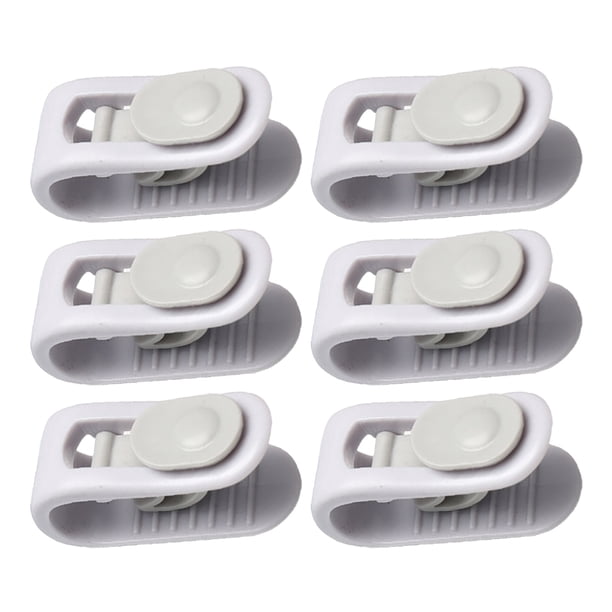 Naiovety Clips para sábanas Clip para cubierta de edredón de alta resistencia Abrazaderas para colcha antideslizantes multifuncionales Almacenamiento y organización del hogar Púrpura 6 piezas
