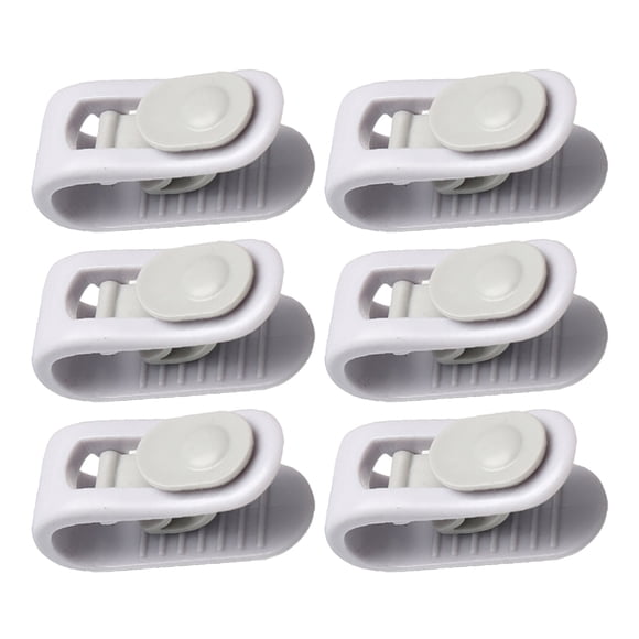 Yuarrent Clips ABS Durable Heavy Duty Clip Multifuncional Antideslizante Colcha Abrazaderas Hebilla de sujeción Accesorios Herramientas Almacenamiento y organización del hogar Púrpura 6 piezas
