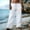 White, variant on Men's Retro Pants Cotton Linen High Waist Graphic Drawstring Straight Leg Trousers Loose Comfy Lightweight Streetwear