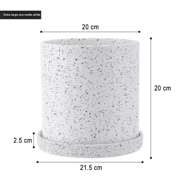 Macetas de cerámica de estilo nórdico, bandeja redonda de escritorio para oficina, macetas pequeñas para hiedra verde y orquídeas, macetas decorativas para el hogar