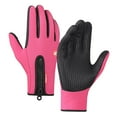 thumbnail image 4 of Bike Gloves Warm Anti Slip Workout Gloves for Running Camping Riding Rose, 4 of 6