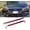 Red, variant on Adjustable 8"-11" Front Bumper Lip Splitter Diffuser Strut Rod Tie Bars Fit Most Vehicles,Red