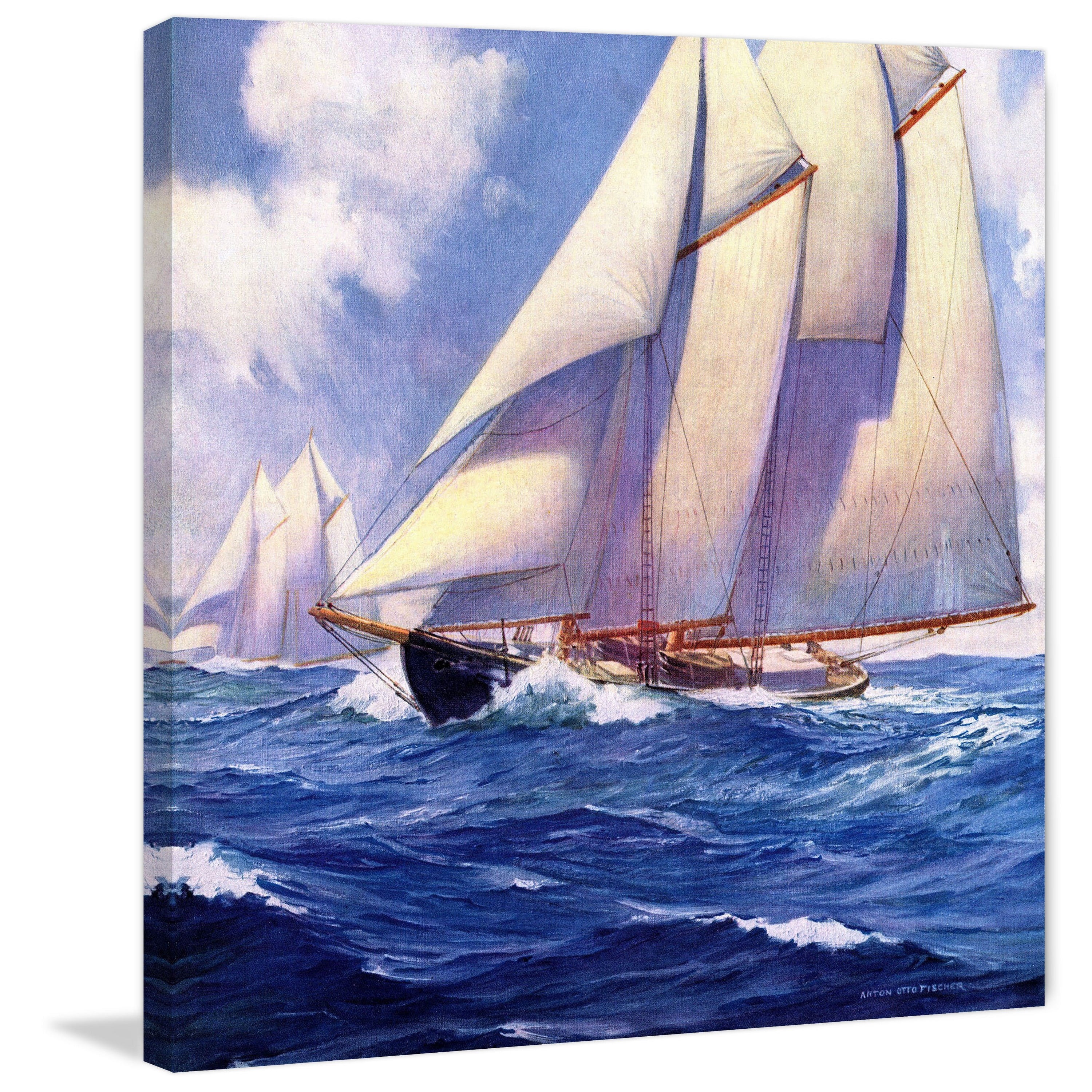 "Catamaran" Painting Print on Wrapped Canvas