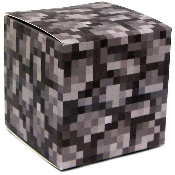 Jazwares Minecraft Cobblestone Block Papercraft Art and Craft Kit