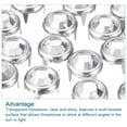 thumbnail image 4 of Unique Bargains 100Pack 6mm Rhinestone Stud Refills Embellishment Decorative Rivets White, 4 of 7