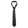 thumbnail image 1 of Balery Black And White Dotted Corbata Clásica de Seda para Hombre, Corbata Tejida Jacquard, Corbatas Formales para Negocios y Bodas, 1 of 7