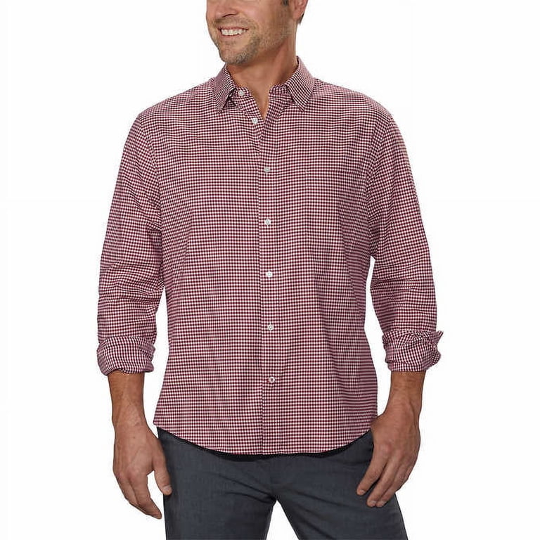 Tommy Hilfiger Mens All-Season Stretch Dress Shirt, Men's Size : 17-17.5 Xl 32/33 Xl/xg, Red Tommy Hilfiger Mens All-Season Stretch Dress Shirt, Men's Size : 17-17.5 Xl 32/33 Xl/xg, Red