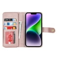 thumbnail image 5 of Nalacover Compatible with for iPhone 13 Wallet Case Crossbody, Zipper Leather Phone Case with RFID Blocking Card Holder Wrist Strap Present for Women For iPhone 13, Rosegold, 5 of 10