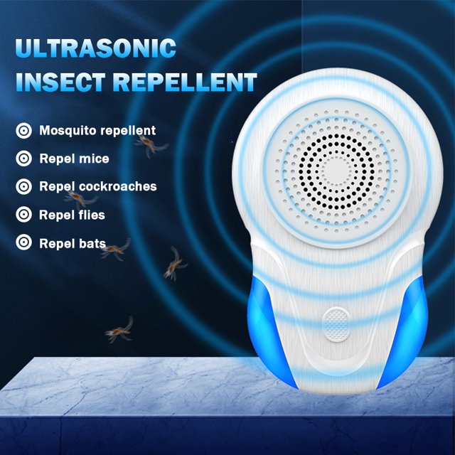 Repelente de ratones ultrasónico Repelente de control de moscas enchufable para el dormitorio del hogar (UE)