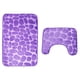 thumbnail image 1 of Toystoory Tapete de franela para puerta de baño, 2 uds., adoquín, antideslizante, para baño, adoquín, antideslizante, absorbente, lavable Decoración del hogar violeta Toystoory JJ21304-01, 1 of 6