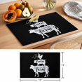 thumbnail image 6 of Retro Farm Placemats Set of 2, Chicken Pig Cow Farmhouse Animal Wood Grain Non-Slip Place Mats Washable Table Mats for Kitchen Dining Table Decorations Indoor/Outdoor, 6 of 9