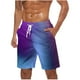 thumbnail image 1 of Pantalones Cortos para Hombre de Cintura Elástica con Bolsillos Pantalones de Playa de Impresión Casual, Poliéster Ligero de Moda para la Primavera Verano Al Aire Libre Y el Uso Diario, 1 of 5