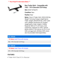 thumbnail image 2 of Rear Trailer Hitch - Compatible with 1963 - 1974 Chevrolet C20 Pickup - Draw-Tite, 2 of 4