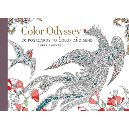 Color Odyssey : 20 Postcards to Color and Send (Best Postcard Sending App)