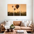 thumbnail image 2 of Elephant Stock Bagan Pagoda Balloons Wall Art - Horizontal Multi Panel Canvas - Living Room Wall Decor - Transportation Multi Panel - Orange And Brown Decor - 57" x 36", 2 of 8