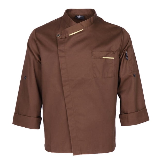 Chaqueta de Chef para hombre y mujer, abrigo de manga larga, camisa de camarero, uniformes de cocina de Hotel Café XL Yuyangstore uniforme de chaqueta de chef