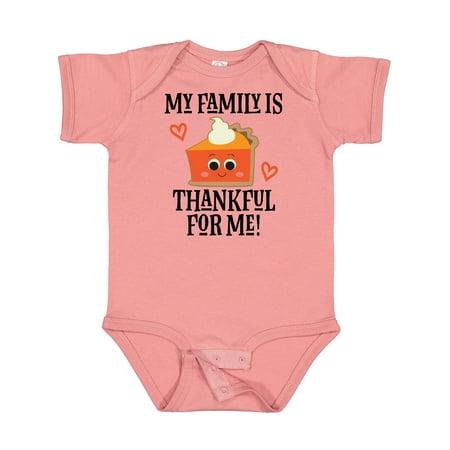 

Inktastic Thanksgiving Outfit Thankful Family Gift Baby Boy or Baby Girl Bodysuit