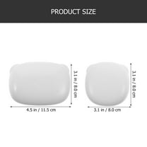 WHAMVOX 2 Pcs Soap Dish Toiletries Anti-leak Soap Box Travel 11.5X8X5CM White