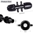 thumbnail image 2 of 20 conectores en T con púas para riego por goteo, tubo de riego de 1/2 pulgada a 1/4 pulgada, ajuste de calidad prémium anticaída (se adapta a diámetro interior de 13 mm/4 mm), color negro, 2 of 4