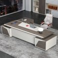 thumbnail image 3 of Drawers Executive Office Desk Modern Corner Conference Workbench Organization Office Desk Workflow Tavolino Home Furniture HDH My Lux Decor Round, 3 of 13