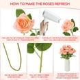 thumbnail image 3 of 50 Pcs Artificial Rose Flower Realistic Silk Roses with Stem Bouquet of Flowers Plastic Flowers Real Looking Fake Roses for Home Wedding Centerpieces Party Decorations (White), 3 of 6
