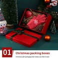 thumbnail image 3 of Yuarrent Caja de regalo roja con cubierta de cielo y tierra, embalaje duradero para regalos hecho de cartón resistente Kits de decoración para fiestas Verde 10*10*10cm, 3 of 6