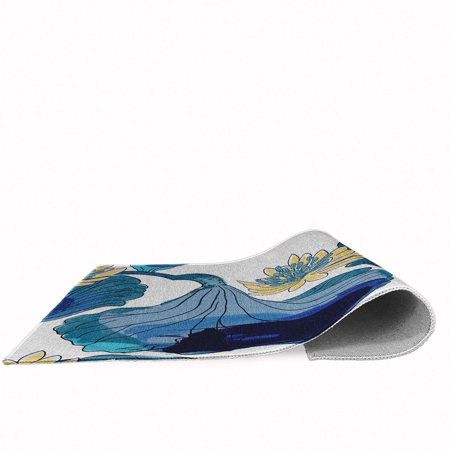 4' x 6' Simply Daisy Lotokoi Oriental Chenille Area Rug, Blue