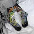 thumbnail image 5 of Xecao fishing bass Pattern Sport Socks for Women and Men Crew Socks Sporty Calf Socks Casual Socks, 5 of 6