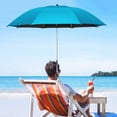 thumbnail image 6 of SLYNSHome Chair Sun Umbrella with Clamp Adjustable,Portable Chair Umbrella with Universal Clamp 38.6Inch Detachable Folding Chair Sun Umbrella for Camping Beach Fishing (Light Blue), 6 of 7