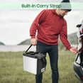 thumbnail image 7 of Tebru 6L Portable Car Refrigerator, Black and White, 12.01" x 9.84" x 6.30", 7 of 7