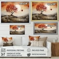 thumbnail image 4 of Designart "love Tree Landscape Melting Hearts" Romantic Landscape Floater Framed Canvas Art Print, 4 of 7