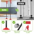 thumbnail image 4 of 2 Pack Cabinet Jacks for Installing Cabinets, 45"-114" Cabinet Jack Support Pole 3rd Hand Support Pole with 154 Lbs Capacity for Drywall Jack Installing Cabinets Cabinet Support Drywall Lifts, 4 of 7