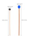 thumbnail image 2 of FUEENIRVA 2 Pairs Xylophone Percussion Sticks Wood for Performance Blue, 2 of 5