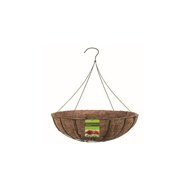 Gardman 14 in. Dia. Wire Hanging Basket Black