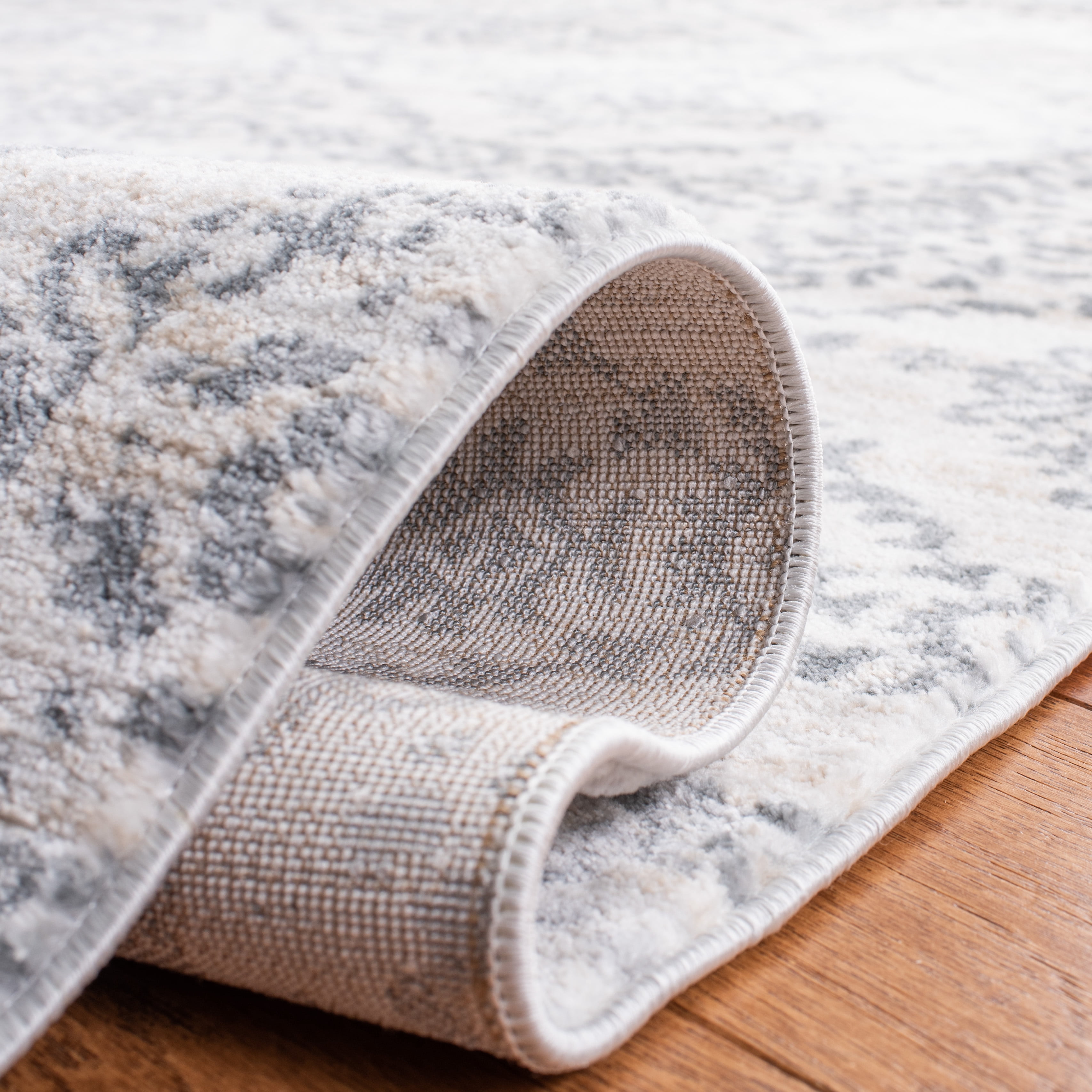SAFAVIEH Martha Stewart Isabella Diamond Area Rug, Cream/Grey, 9' x 12'