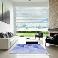 thumbnail image 7 of Ahgly Company Machine Washable Indoor Round Transitional Light Slate Blue Area Rugs, 8' Round, 7 of 7