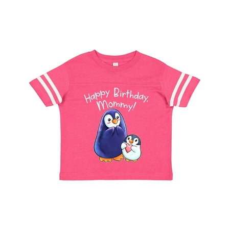 

Inktastic Happy Birthday Mommy!- Cute Penguins Gift Toddler Boy or Toddler Girl T-Shirt