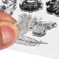 thumbnail image 3 of Transparent Silicone Stamps, 1 Pcs T9024 Leaves Clear Stamps for Card Making Decoration DIY Craft, Clear, 3 of 6