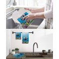 thumbnail image 5 of Funny Diving Panda Kitchen Dish Towels for Drying Dishes Set of 2, Ocean Sea Coastal Coral Fish Marine Life Waffle Weave Microfiber Hand Tea Bathroom Towels Quick Dry & Absorbent Towel 15.7x23.6, 5 of 7