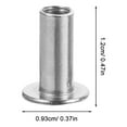thumbnail image 2 of CATIEBYE Round Silver Rivets for Clothing DIY Metal Studs for Jackets Hats Bags Decoration, 2 of 5