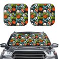thumbnail image 6 of Lsque Balls 2 PCS Windshield Sun Shade | CarFoldable Window Covers | Car Accessories Reflect UV for Universal Cars SUV Truck | Medium, 6 of 7