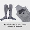thumbnail image 2 of Yibooy Electric Heated Socks Washable Winter Heating Socks for Men Women (gray), 2 of 10