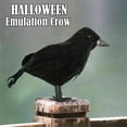 thumbnail image 2 of Crow Bird Black Ravens Fancy Dress Prop Home Decor Halloween Stuffed DIY P8H4, 2 of 9