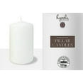 Hyoola 3 X 5 Inch Unscented Dripless Pillar Candles White Color 6 Pack 6075