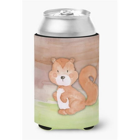 

Squirrel Watercolor Can or Bottle Hugger