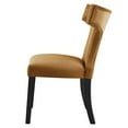 thumbnail image 6 of Side Dining Chair, Nailhead, Set of 2, Brown, Velvet, Modern Contemporary, Kitchen Room Cafe Bistro Restaurant Hospitality, 6 of 10