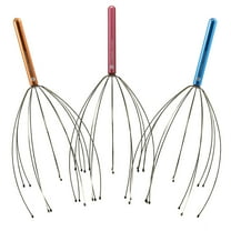 Body Back Scalp Massager 3-Pack for Stress Relief - Head Massager with Assorted Colors - Relaxation Tool for Home, Spa, and Self-Care - Soothing Scalp Massage Accessories